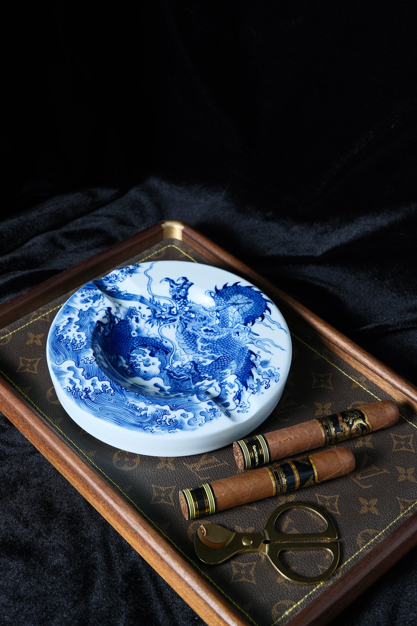 Celadon Ceramic Cigar Cylinder