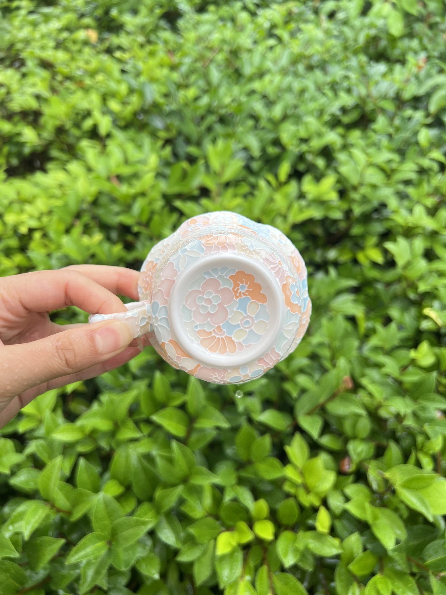 Lace coffee cup