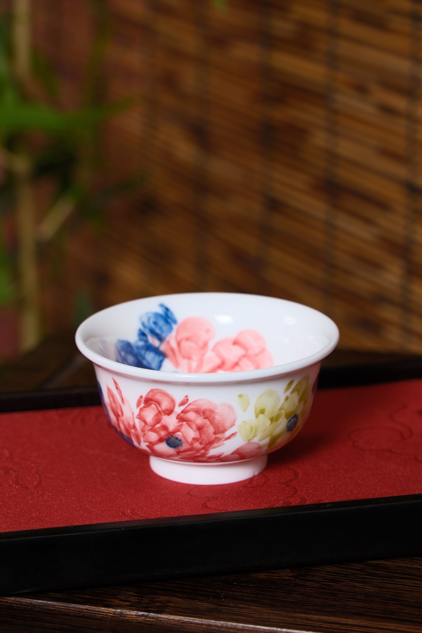 Cyanotype Peony Cup from China