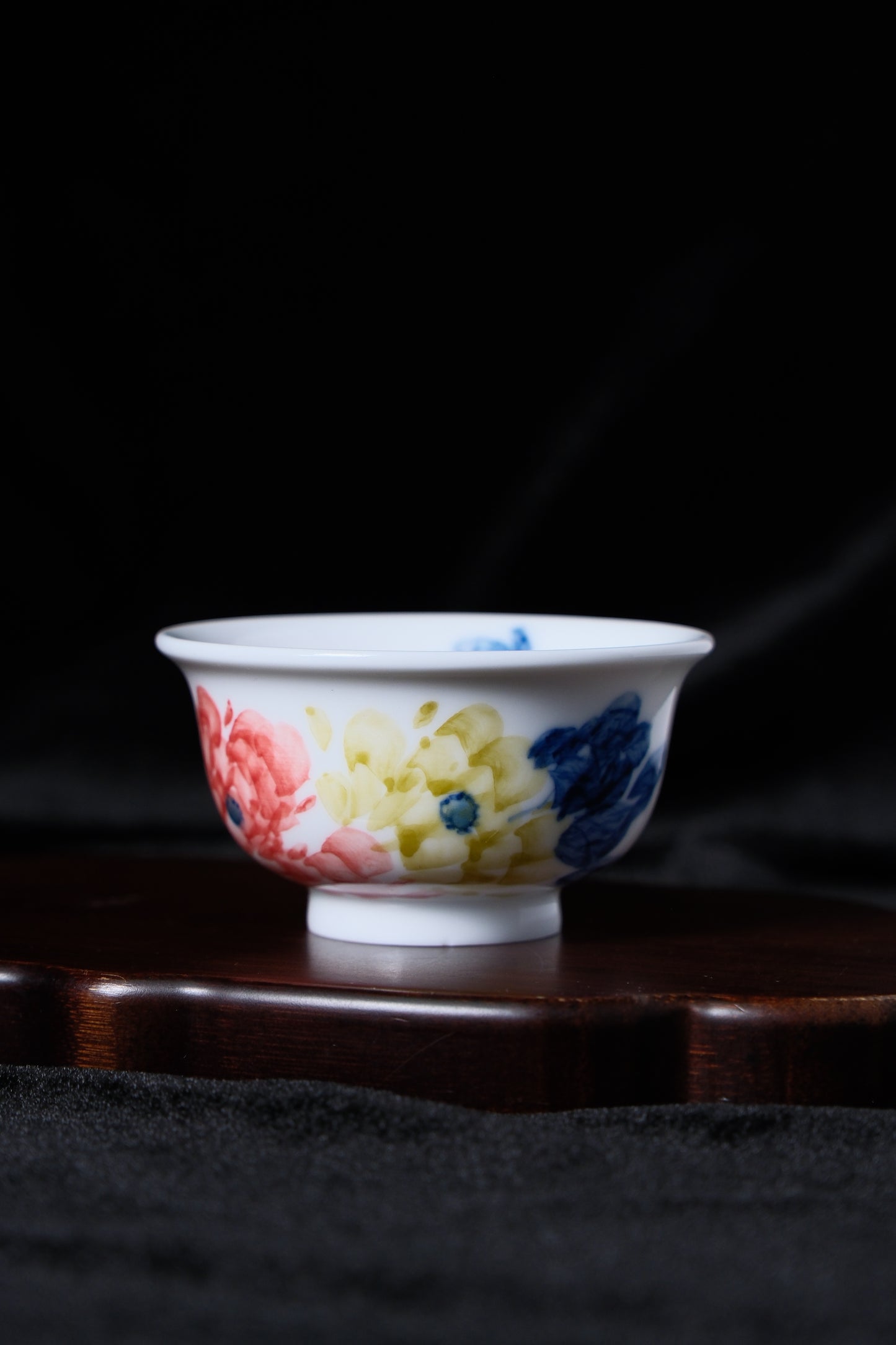 Cyanotype Peony Cup from China