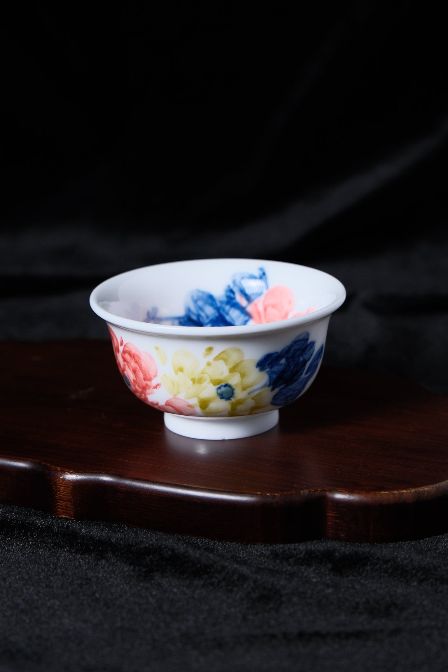 Cyanotype Peony Cup from China