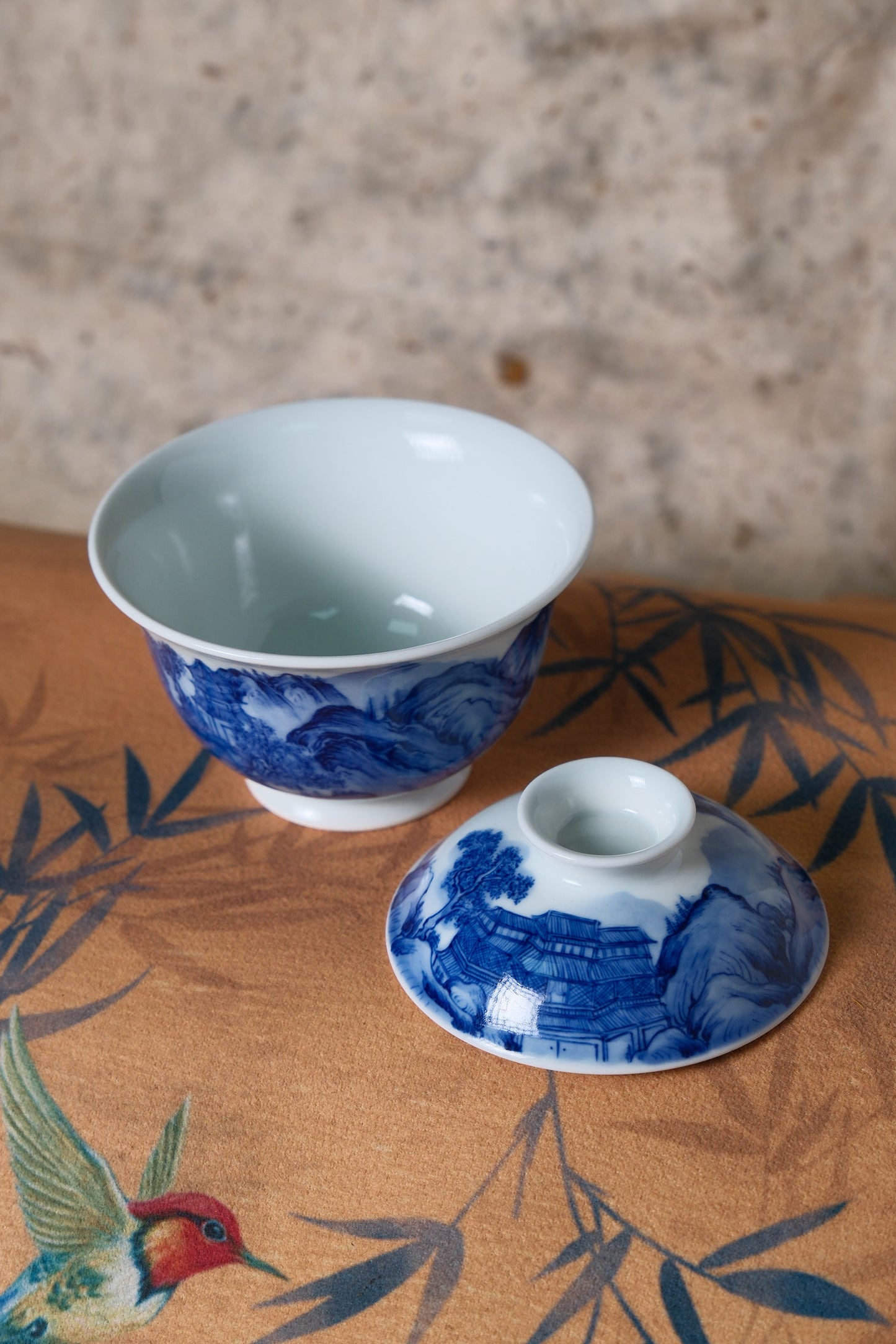 Chinese Covered Bowl Porcelain